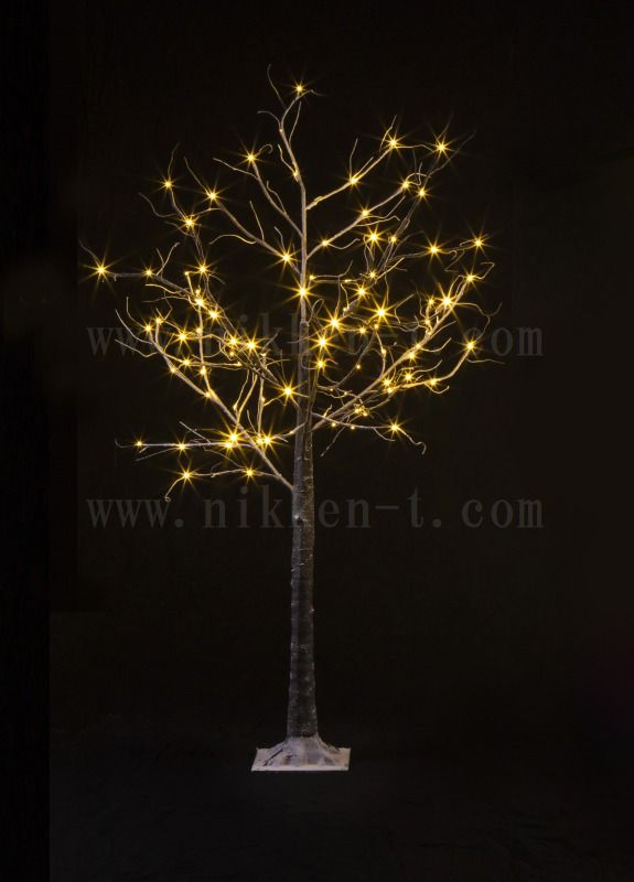 ＬＥＤブラウンブランチフロッキーツリー　１８０ｃｍ