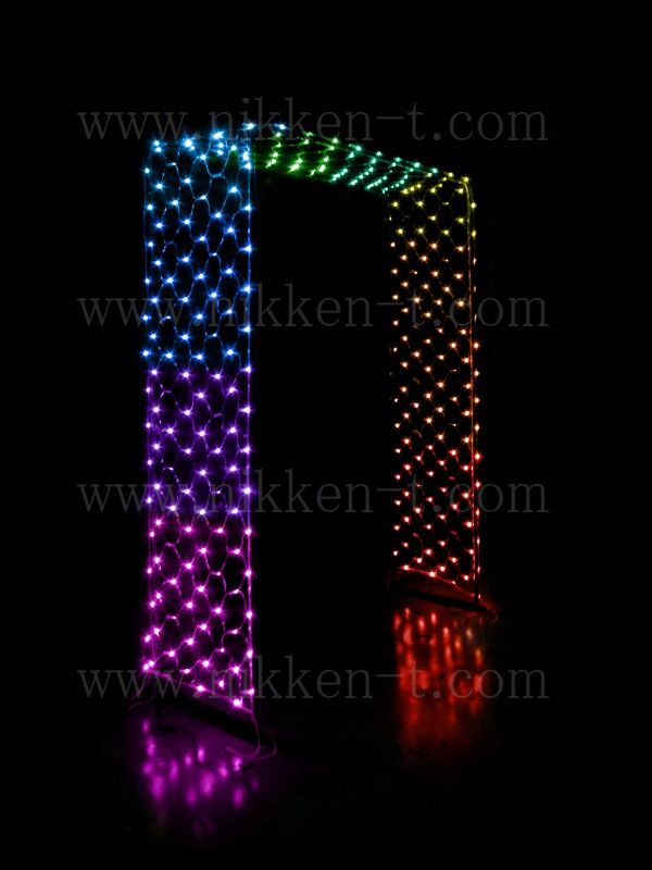LEDイルミネーションゲート　レインボー