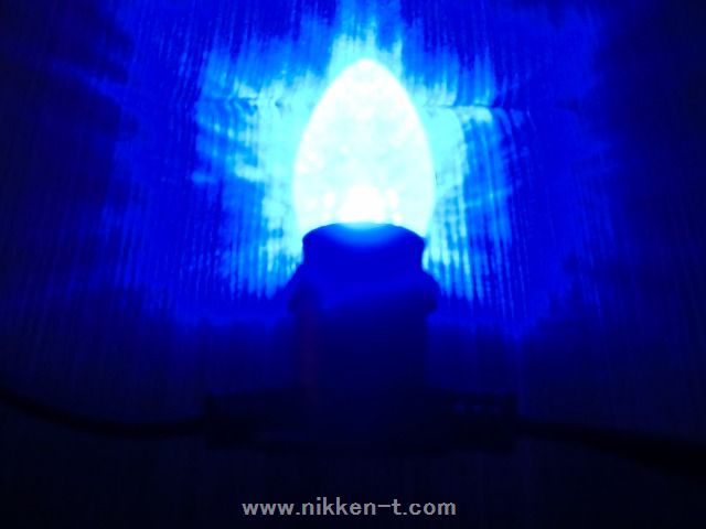 C7型LED電球、E12ソケット用、ブルー25球　（ソケット付コード別売り）