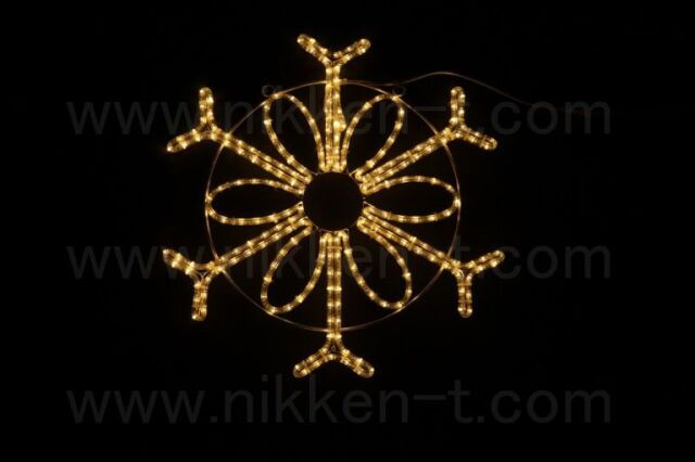 60cm×60cm　ＬＥＤ　SMALLフラワーフレーク　002　シャンパンゴールド