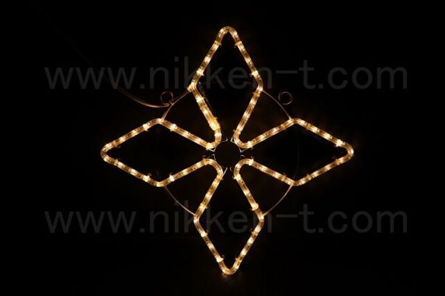 48cm×48cm　ＬＥＤ　SMALLスターフレーク　001　シャンパンゴールド