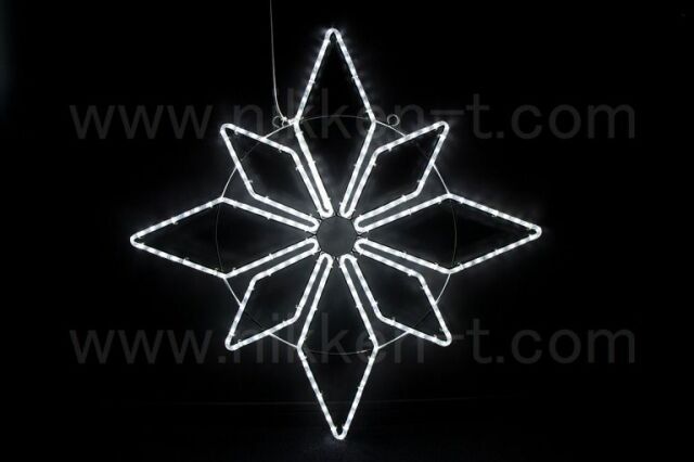 95cm×95cm　ＬＥＤ　BIGスターフレーク　001　ホワイト　送料別途要