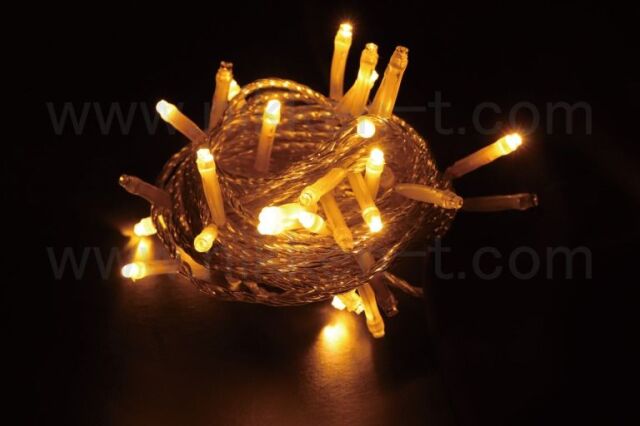 ⑲【新品】シャンパンゴールド イルミネーション LED 2芯 50ｍ 1500球 電球色 屋外使用可 LEDイルミネーション600球（シャンパンゴールド)ストリングライト