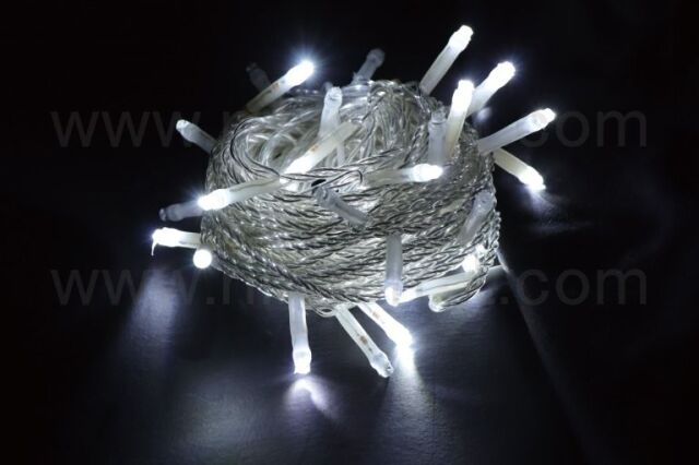 ホワイトLEDストリングライト 大人気！5cm球 6m 20灯 裸電球ホワイトタイプ LEDストリング