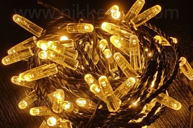 イージーハイブリッドライト（ハイグレード）　ストリングライト　ブラックコード　シャンパンゴールド　※電源別売り　在庫限り特価品