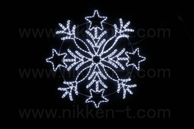 100cm×100cm　ＬＥＤ　BIGスターフレーク　002　ホワイト　送料別途要