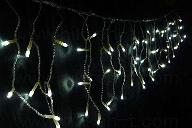 108球つららライト　Ver.2　ホワイト　パワーコード付　※在庫限り