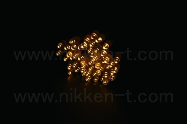 ※電源別売り　２芯エコストライト　ブラックコード　RY2　シャンパンゴールド　100球１ワット　25本連結可