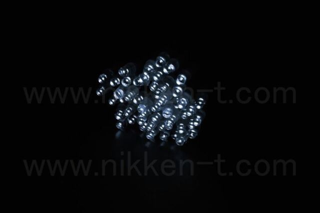 ※電源別売り　２芯エコストライト　ブラックコード　RY2　ホワイト　100球１ワット　25本連結可