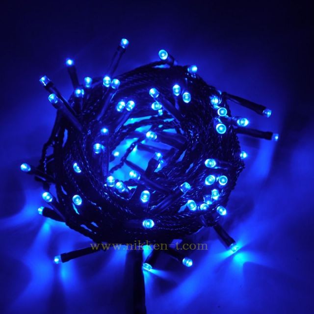 2芯ストリングライト　Ver.1　ブラックコード　ブルー　※電源別売り　在庫限り