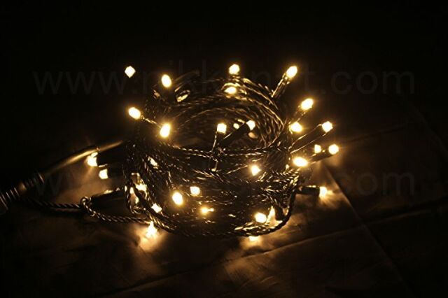 ホワイトLEDストリングライト 新モデル/1年間保証）LEDイルミネーションライト ストリング