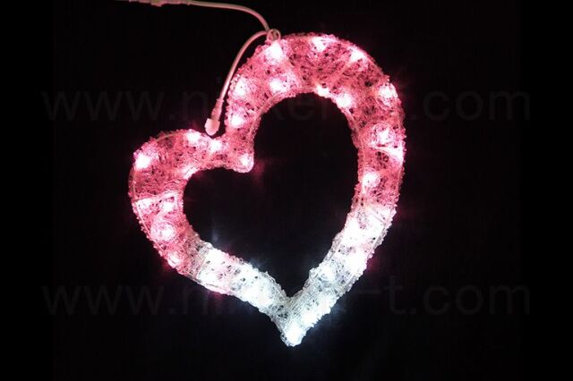 クリスタルグロー・ハート　RY2　（小）　45×45cm