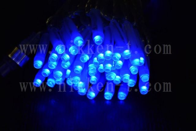 AC 2芯制御 RGB LEDストリング、プロ仕様(V4)、10m、99球、シルバー