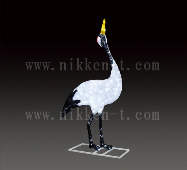 鳥イルミネーション屋外用業務用販売｜立体モチーフ【日研通商】
