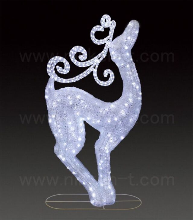 ＬＥＤクリスタルグロー　ファンシートナカイ　ホワイト