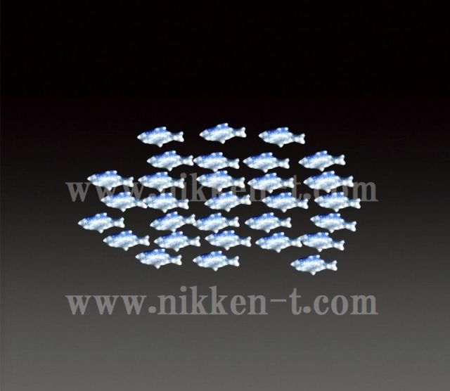 ＬＥＤクリスタルグロー　魚群　送料別途要