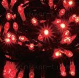 ※電源別売り　２芯集光＆拡散ストリングライト　ブラックコード　RY2　レッド