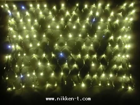 LEDイルミネーション、トゥインクルネット(網状)、プロ仕様(V4)、180球