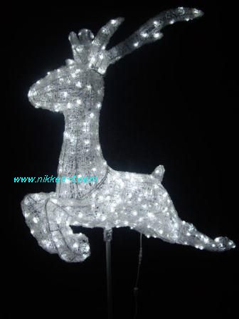 高さ210cm クリスタルグロー トナカイ ジャンピング