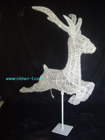 高さ210cm クリスタルグロー トナカイ ジャンピング