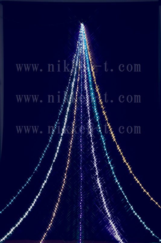 長さ5M　ニュージュエルカラーLEDドレープライト　防滴仕様