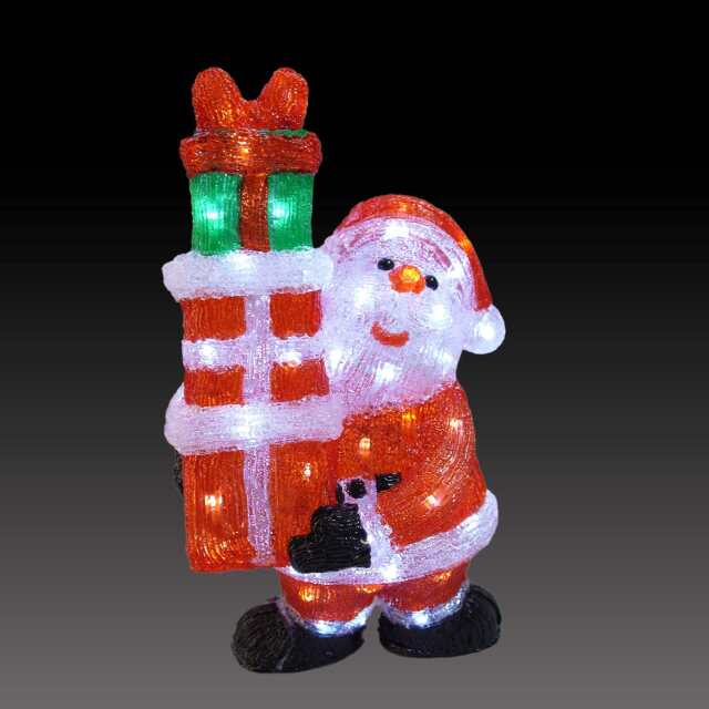 クリスマスイルミネーション　サンタクロース　ライト　スリムサンタ サンタクロース イルミネーション