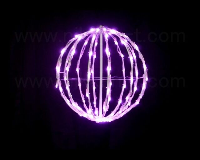 ラインボールφ40cm ピンク　折り畳み式