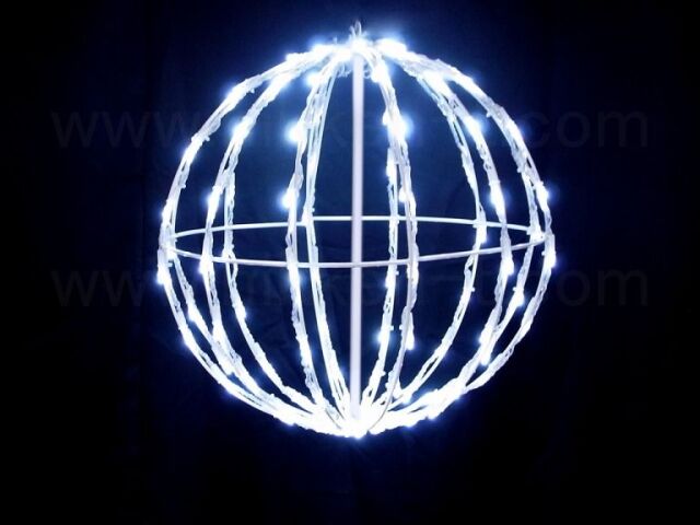 ラインボールφ40cm 白(ホワイト)　折り畳み式