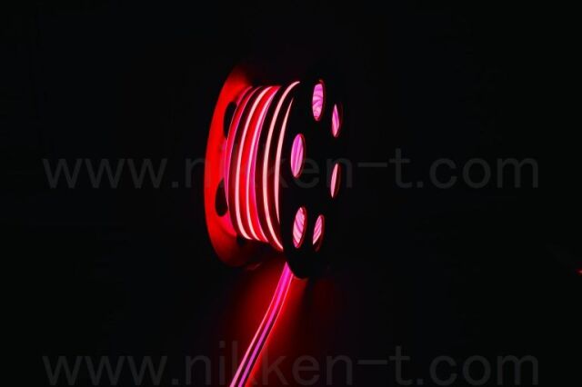 平型LEDネオンロープライト20ｍ LED2,400球 レッド RY2