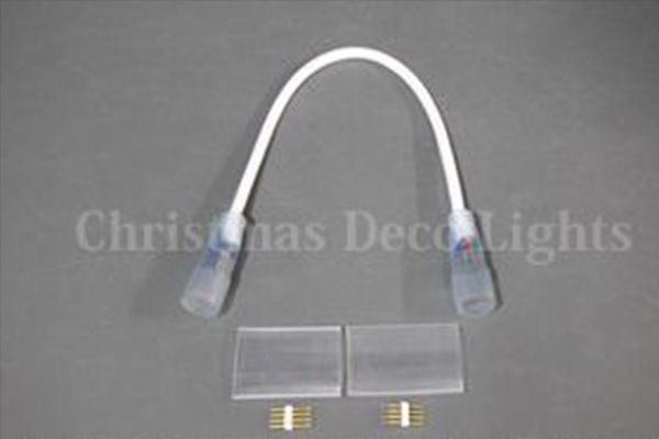 丸型360°LEDネオンフレックス RW／SW18-R1共通 灯体間連結ケーブル（灯体接続4芯コネクタ×2、PVCチューブ用）