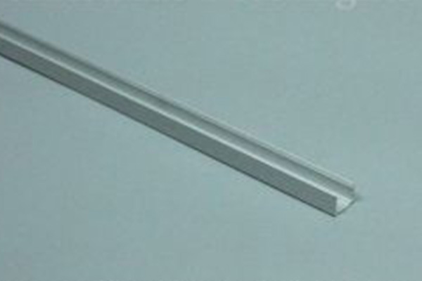 アルミレール、内寸幅10×高さ7.5mm、外寸幅12×高さ9.5mm、長さ1m (LEDネオンフレックス 幅9-10mm／高さ10-15mm用)