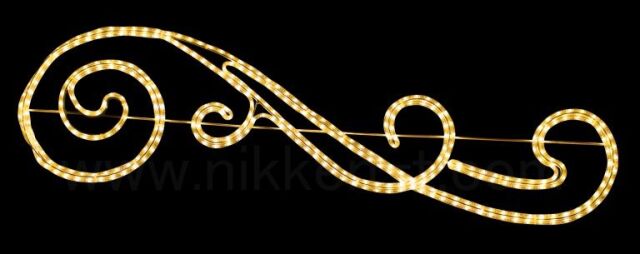 ＬＥＤツイスト　シャンパンゴールド　横140ｃｍ×高さ39ｃｍ　送料別途要