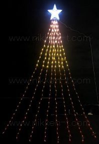 LEDナイアガラライト　2.5ｍ　グラデーションゴールド