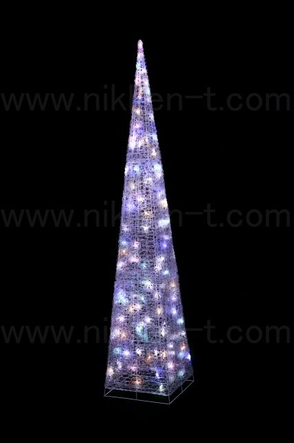 LEDクリスタルツリー210cm パステル　