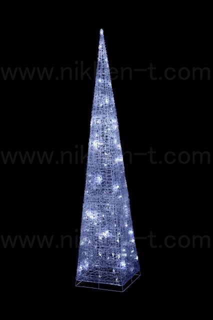 LEDクリスタルツリー210cm ホワイト