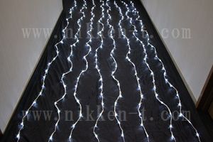 LEDウオーターフォールカーテン(ナイアガラ)、上下方向点滅、プロ