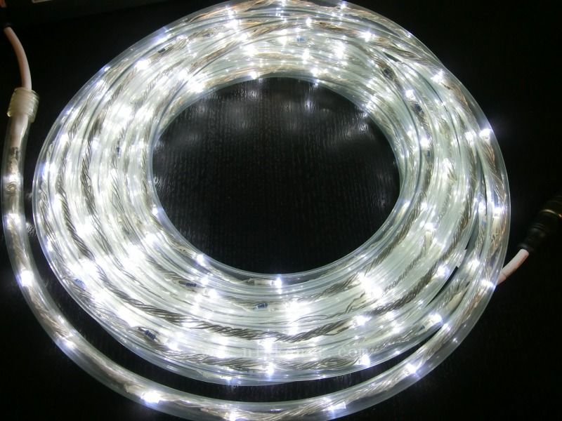 LEDチューブストリング、コントローラ付(流れる点滅)、10m(連結可)、ホワイト球