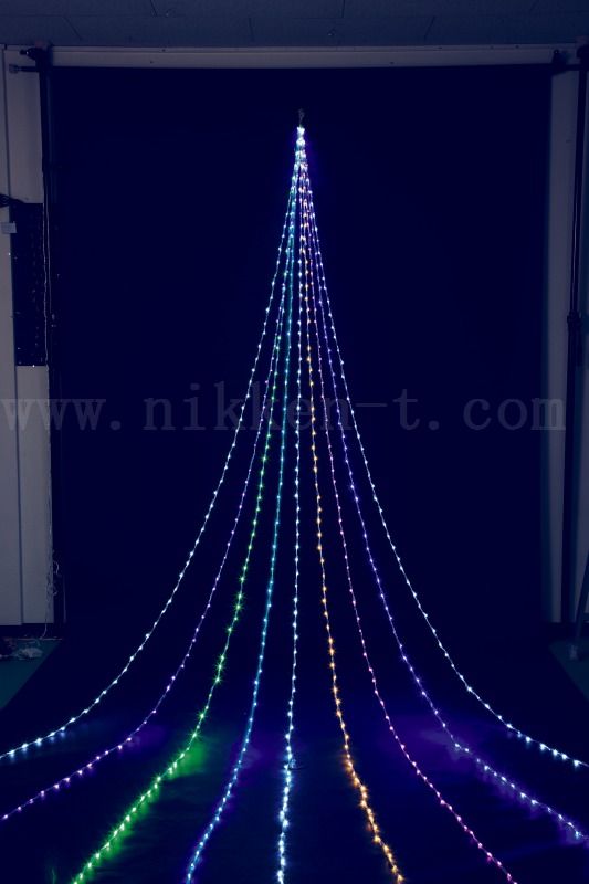 長さ10M　ニュースーパーマルチLEDドレープライト　防滴仕様