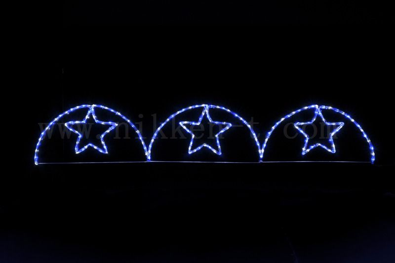 LEDガーデンスターアーチ（ブルー＆ホワイト）　LED168球