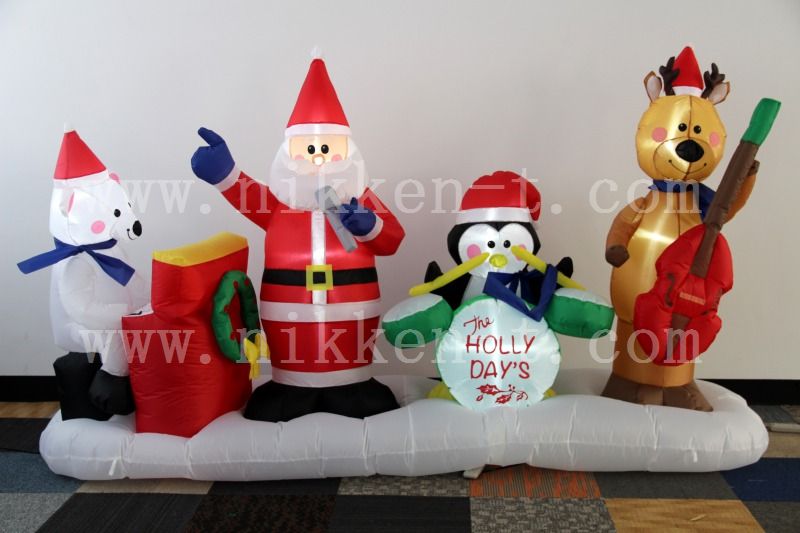 屋内用　エアーディスプレイ　クリスマスバンド　高さ１７５ｃｍ