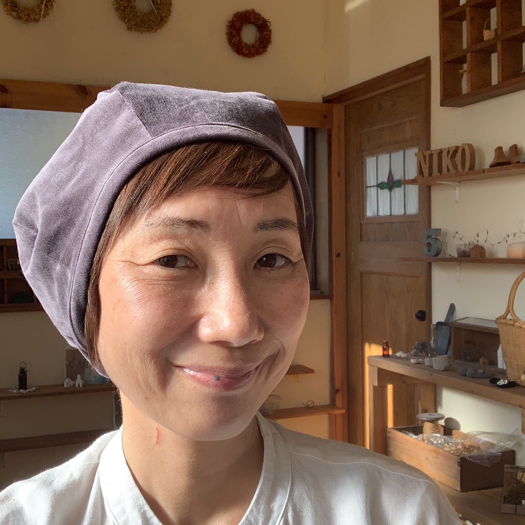 裏地スマイルコットンのコールテンベレー帽子（薄パープル）