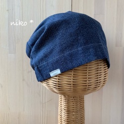 ガーゼキャップ（デニムネイビー）