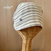 医療用ケア帽子ハンドメイド ダブルガーゼ一重 あかネココ様専用