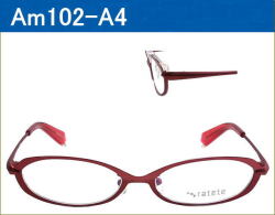 女子用メタルフレーム眼鏡のratete、激安通販メガネ