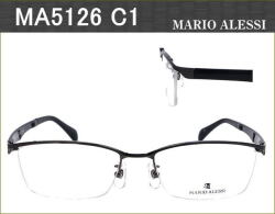 お洒落でスマートなデザインのメタルフレーム眼鏡　度付きレンズ付きセット