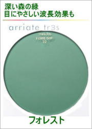 アリアーテトレスのレンズカラー（フォレスト）グリーン系のサングラスカラー