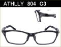送料無料　【ATHLLY Sports】　A804　C3　クリアブラック　度付き眼鏡レンズ付きセット