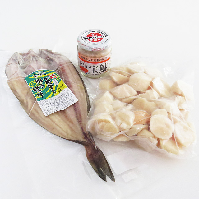 タイエーほたて貝柱フレークほっけセット