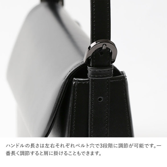 YAHKI ブラックレザーハンドバッグ　小学校受験の面接に。 YAHKI ブラックレザーハンドバッグ 小学校受験の面接に。