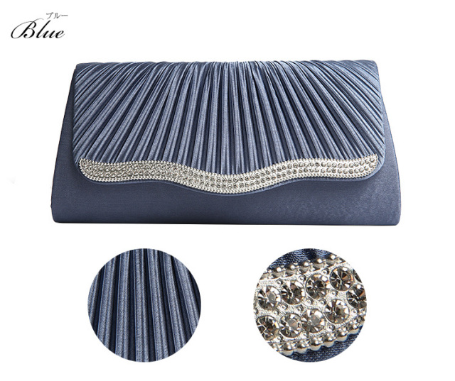 パーティやお呼ばれに！サテン＆ラインストーン3wayバッグ BG-C5699